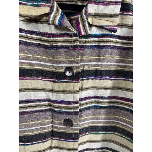 Chicos Lot of 3 Cardigan Jackets Womens Size 3 XL Silk Ikat Striped Red - Picture 11 of 16